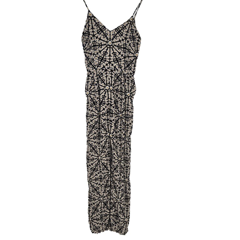 Sam & Lavi Floral V neck Wide Leg Jumpsuit Medium